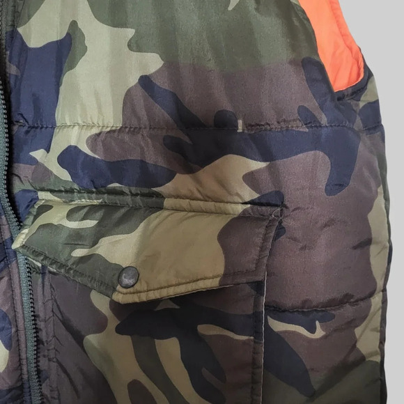Vintage Winchester Mens L Reversible Camouflage Hunting Puffer Vest Jacket - Picture 4 of 9